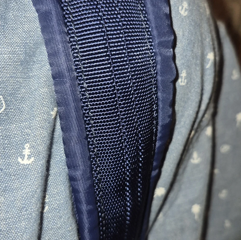 Knomo London Quilted Labtop Backpack, BLUE - Picture 6 of 13